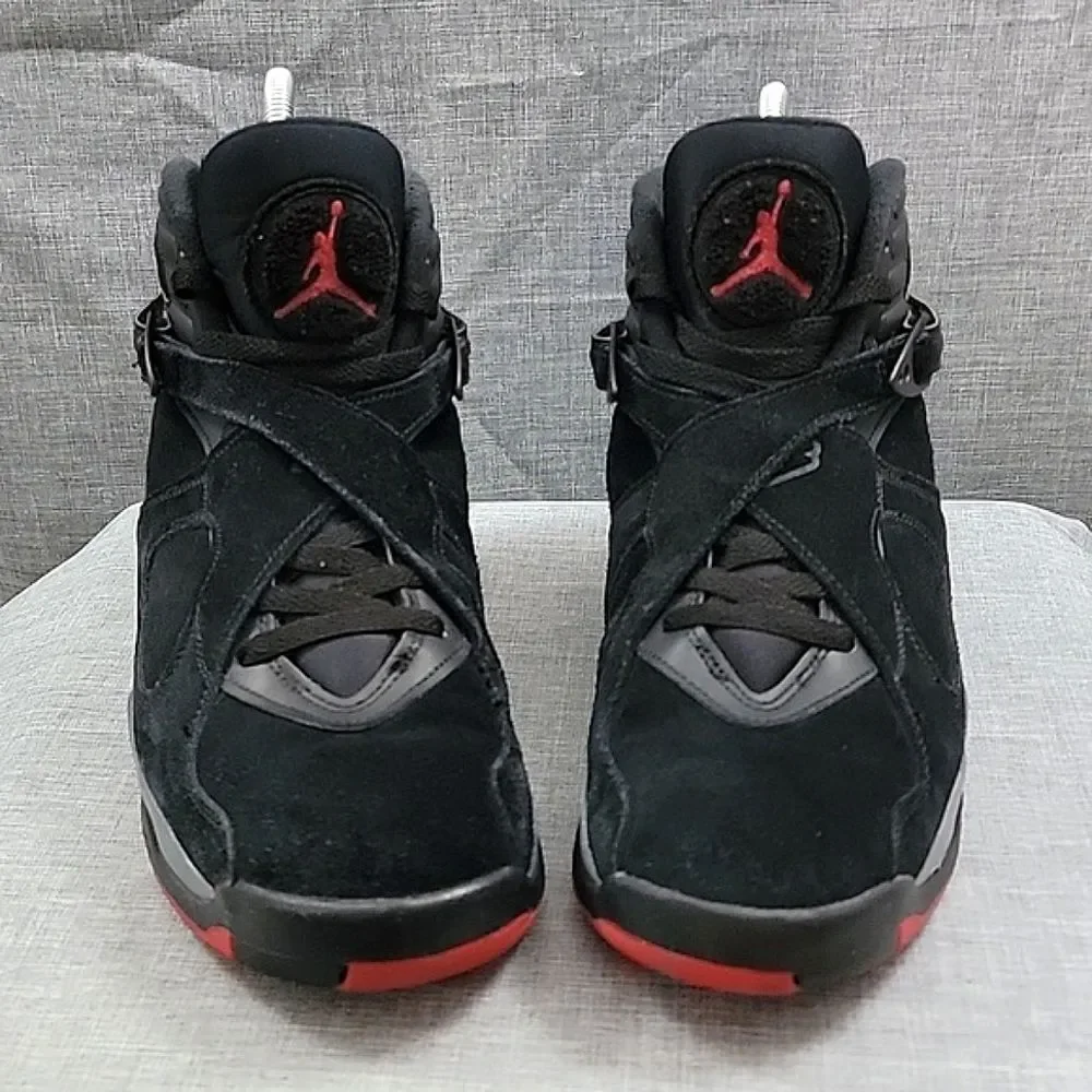 Nike Air Jordan 8 Bred Men's SZ 10 Nike retro Black Cement / Red 305381-022